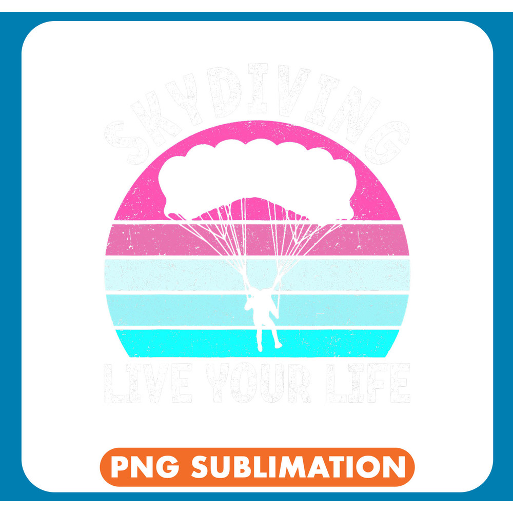 Skydiving Gift Skydive Shirt In Retro Colors Shirt For Skydiving Instructor 2 .jpg