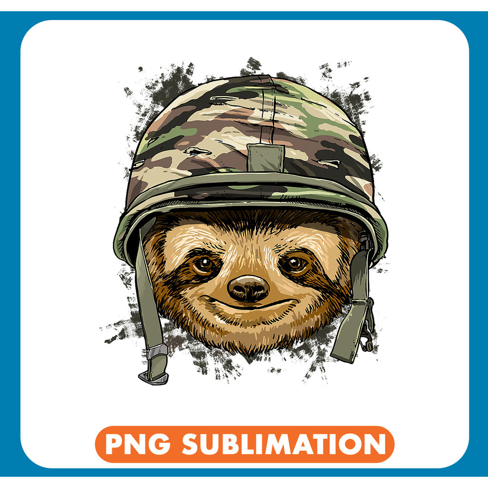 Sloth Military Soldier Veterans Day Lazy Animal Sloth Lover .jpg