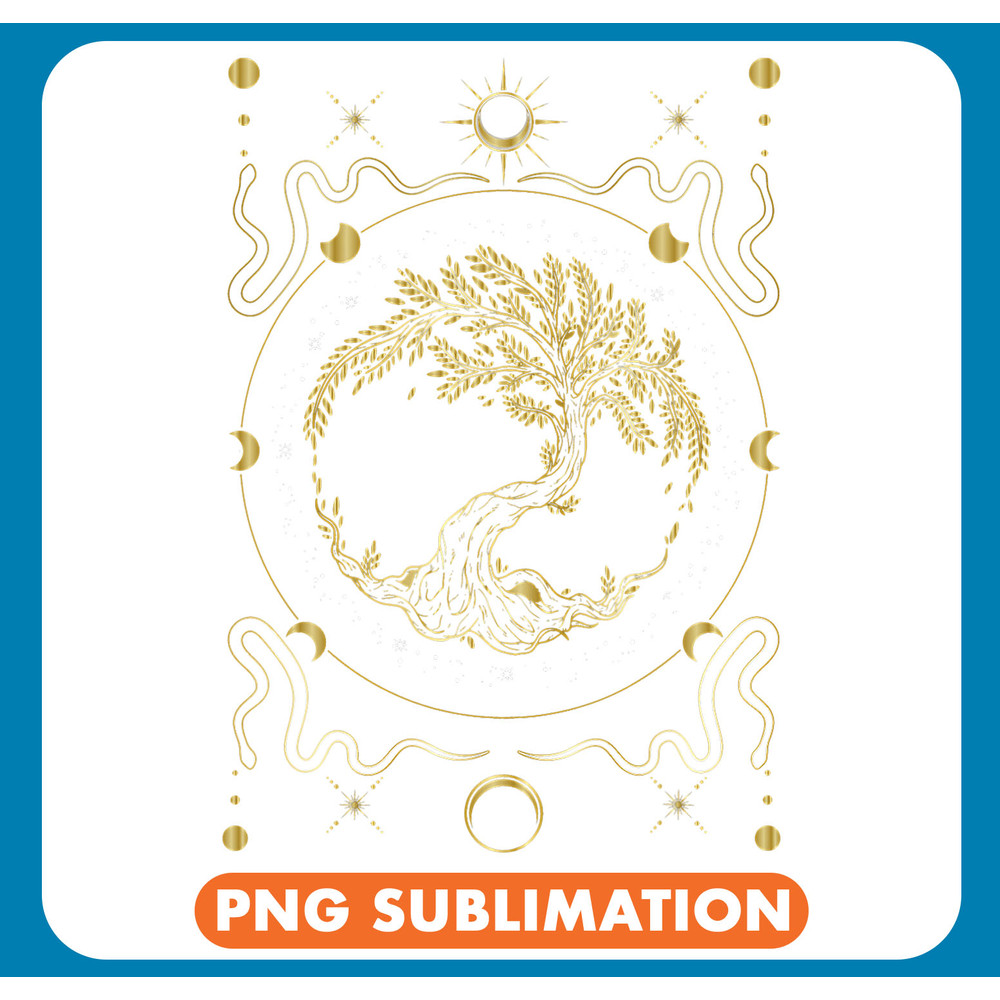 Snake Lover Spiritual Tree Sun Moon Snake Stars .jpg
