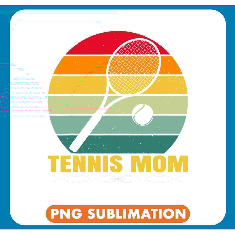 Tennis Ball Vintage Tennis Shirt Tennis Sports Lover Mom Mothers Day .jpg