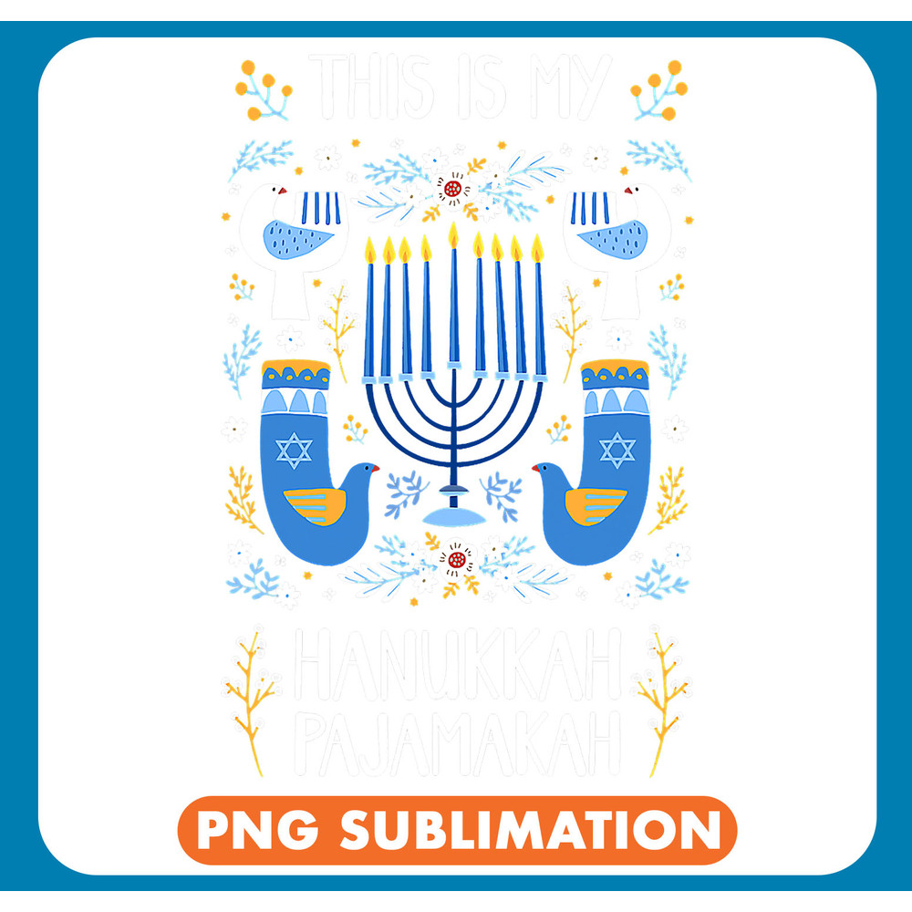 This is My Hanukkah Pajamakah Funny Chanukah Jewish Pajama .jpg