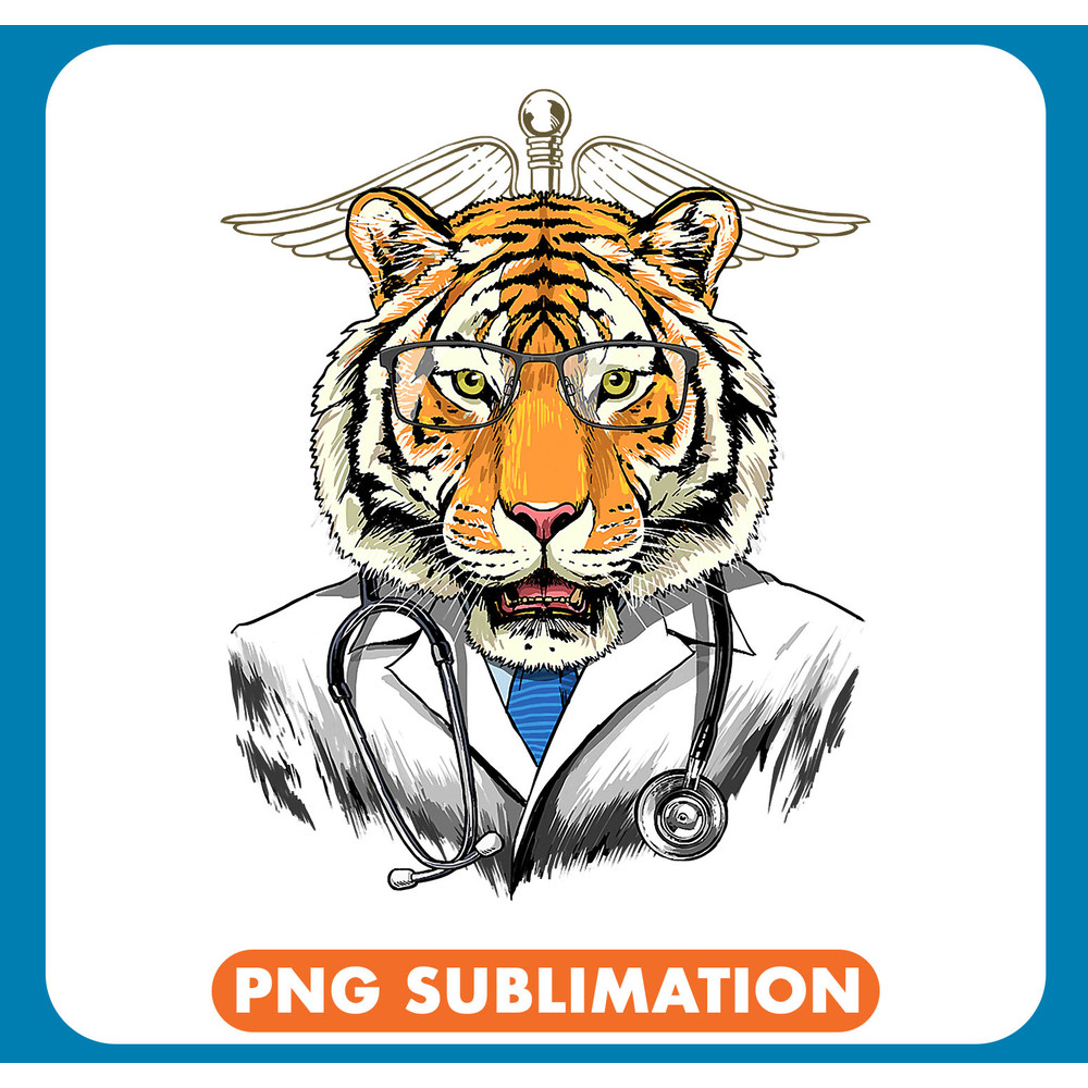 Tiger Gift Doctor Vet Veterinarian Animal Lover 274 .jpg