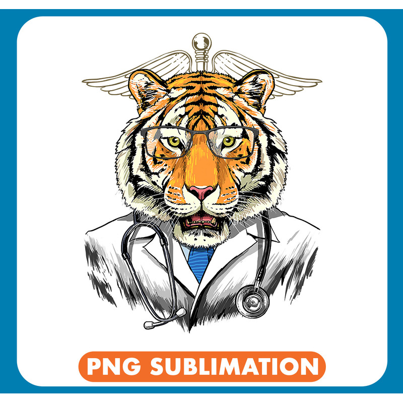 Tiger Gift Doctor Vet Veterinarian Animal Lover 274 .jpg