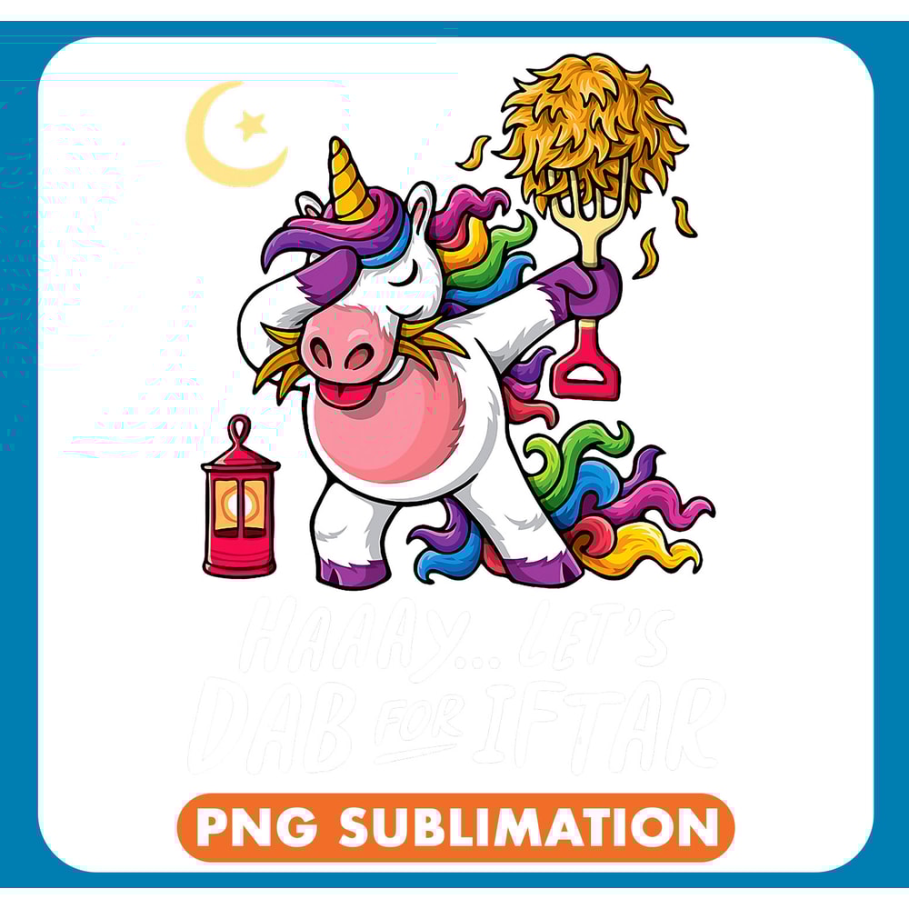 Unicorns Funny Dabbing Unicorn Fasting Iftar Breaking Fast .jpg