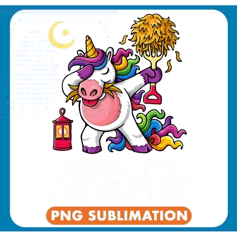 Unicorns Funny Dabbing Unicorn Fasting Iftar Breaking Fast .jpg