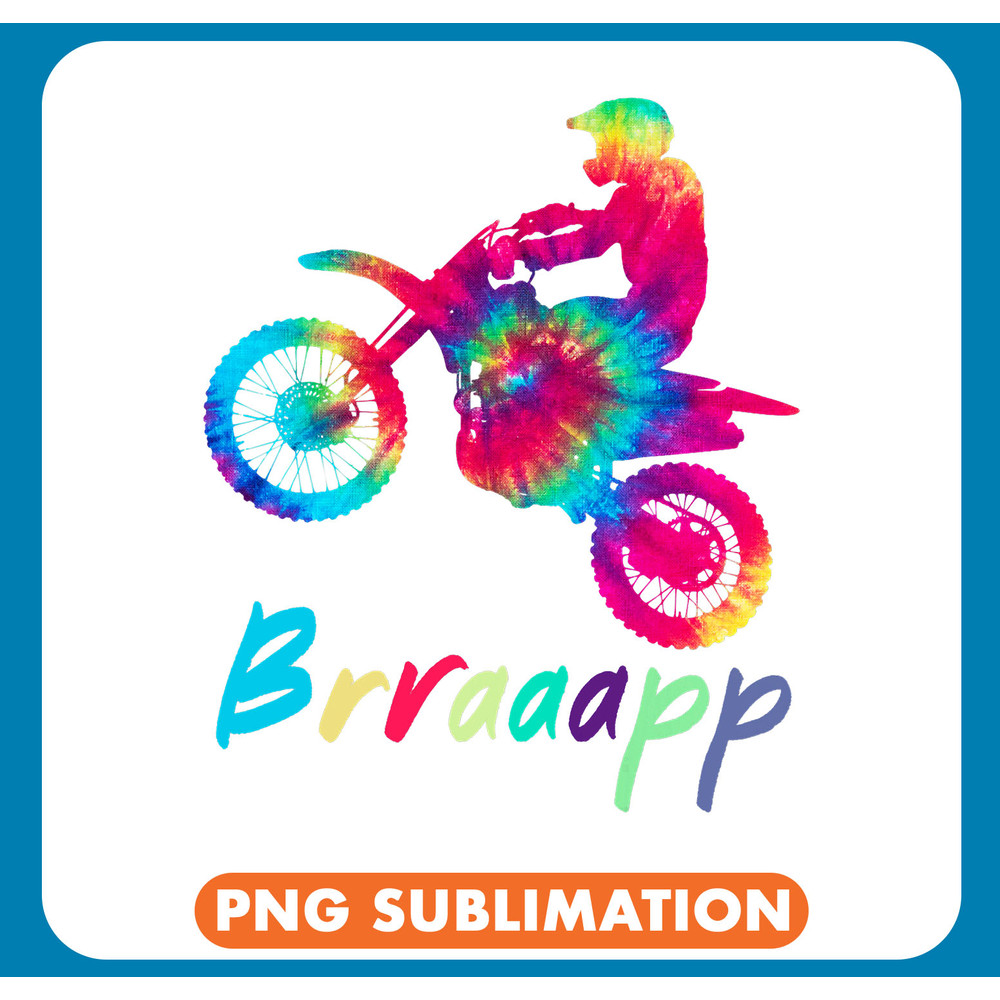 Vintage Retro Tie Dye BRAAAP Dirt Bike Racing Men Boys .jpg