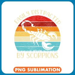 vintage scorpion animal lover easily distracted by scorpions png
