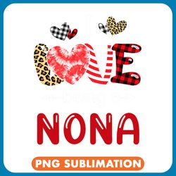 womens leopard happy mothers day i love being a nona buffalo plaid png