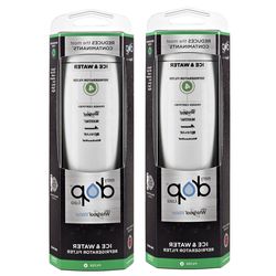 2 Pack Everydrop by Whirlpool Ice and Water Refrigerator Filter 4, EDR4RXD1