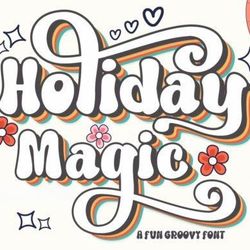 holiday magic font