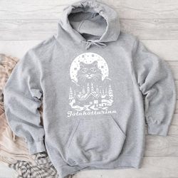 THE ICELANDIC YULE CAT Jolakotturinn Hoodie, hoodies for women, hoodies for men