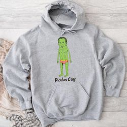 Picolas Cage Green Hoodie, hoodies for women, hoodies for men