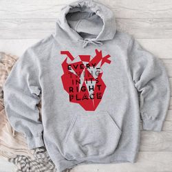 Everything in its Right Place Hoodie, hoodies for women, hoodies for men