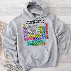Periodic Table of Black Scientists Light Hoodie, hoodies for women, hoodies for men
