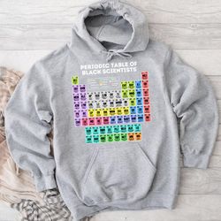 Periodic Table of Black Scientists Dark Hoodie, hoodies for women, hoodies for men