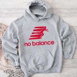 No Balance Funny Running Logo Parody Hoodie, hoodies for women, hoodies for men