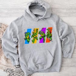 ninja turtles pixel art arcade Hoodie, hoodies for women, hoodies for men