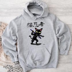 Ninja Cat Hoodie, hoodies for women, hoodies for men