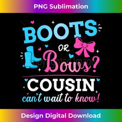 Gender reveal boots or bows cousin matching baby party - Futuristic PNG Sublimation File - Crafted for Sublimation Excellence