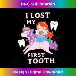 I Lost My First Tooth Baby Teeth Out Fairy Unicorn - Minimalist Sublimation Digital File - Rapidly Innovate Your Artistic Vision