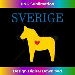 Swedish Dala Horse T-shirt Midsommar Heart Sverige T - Bespoke Sublimation Digital File - Channel Your Creative Rebel