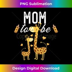 Mom To Be Giraffe Baby Shower Cute - Urban Sublimation PNG Design - Animate Your Creative Concepts