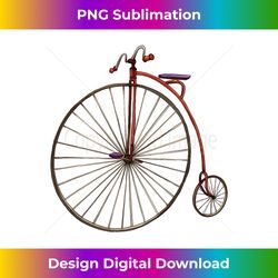 Vintage Bicycle Retro Antique Art Print History Cycle - Classic Sublimation PNG File - Customize with Flair