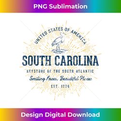 Retro Vintage State of South Carolina - Sublimation-Optimized PNG File - Craft with Boldness and Assurance