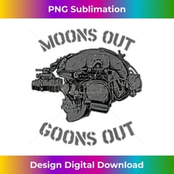 moon's out goons out skull helmet nvgs nsw boatguy dbg pin - futuristic png sublimation file - striking & memorable impressions