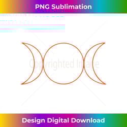 3 moons triple goddess three symbol vintage wiccan neo - artisanal sublimation png file - pioneer new aesthetic frontiers