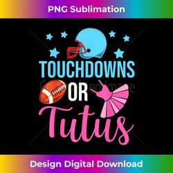 Touchdowns or Tutus - Gender Reveal Baby Party Announcement - Eco-Friendly Sublimation PNG Download - Infuse Everyday with a Celebratory Spirit