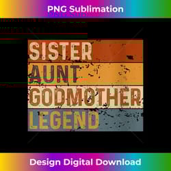 womens sister aunt godmother legend v-neck - urban sublimation png design - chic, bold, and uncompromising