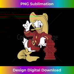 disney donald duck firefighter outfit - contemporary png sublimation design - striking & memorable impressions