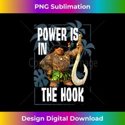 Disney Moana Maui Power Is In The Hook Portrait - Edgy Sublimation Digital File - Rapidly Innovate Your Artistic Vision
