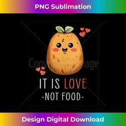 Potatoes Kawaii Food Design - Love Potato - Timeless PNG Sublimation Download - Infuse Everyday with a Celebratory Spirit