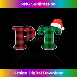 pt buffalo plaid pattern christmas physical therapy - deluxe png sublimation download - ideal for imaginative endeavors