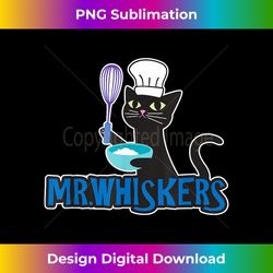 Mr. Whiskers Cute Cartoon Chef Cat - Artisanal Sublimation PNG File - Infuse Everyday with a Celebratory Spirit