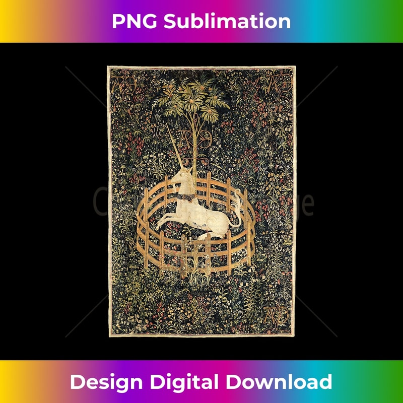 UB-20240116-16284_Vintage Unicorn In Captivity Medieval Tapestry 3101.jpg