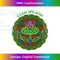 clan wilson scottish tartan celtic thistle - eco-friendly sublimation png download - enhance your art with a dash of spice