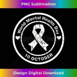 World Mental Health Day - Mental Health Awareness - Futuristic PNG Sublimation File - Lively and Captivating Visuals