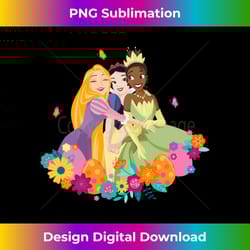 disney princess rapunzel snow white tiana spring easter eggs - futuristic png sublimation file - spark your artistic genius