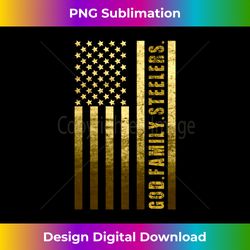 God Family Steelers Pro Us Flag Father's Day Dad - Contemporary PNG Sublimation Design - Chic, Bold, and Uncompromising