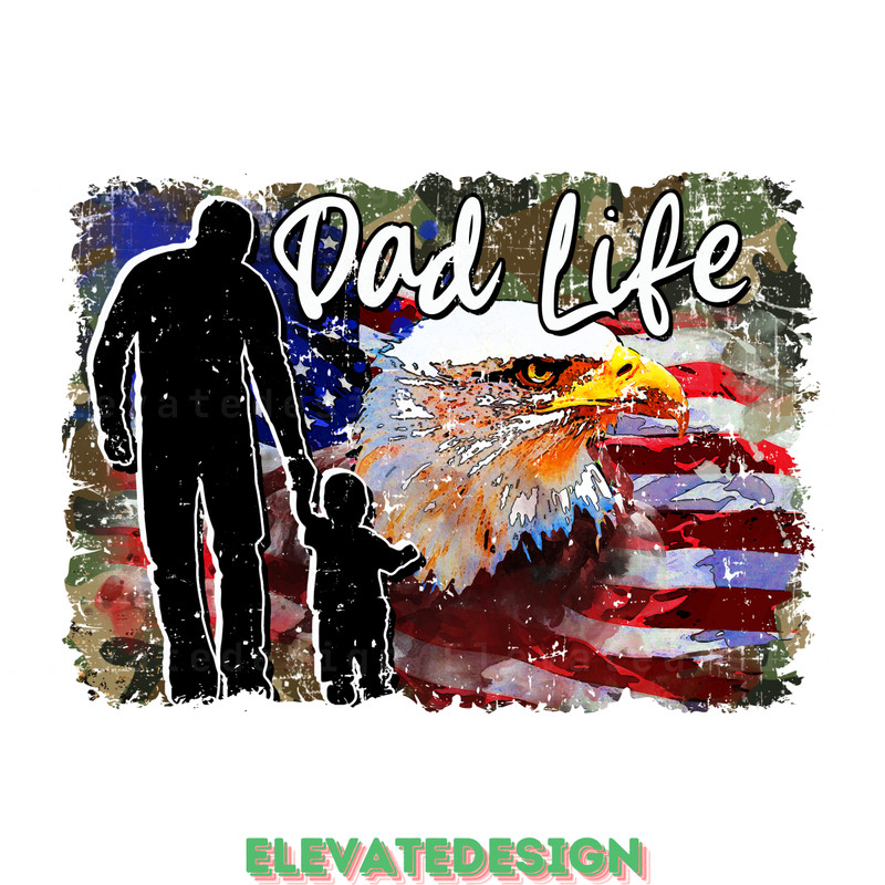 USA-Flag-Png,-Dad-Life-American-Flag-Png-PNG140624CF238.png