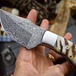 Handmade Damascus Steel Skinner Knives Collection