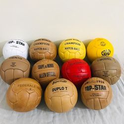FIFA World Cup 1930-1966 Historical Ball Set 11 Leather Football size 5