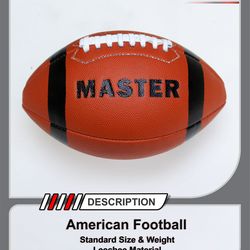 Authentic American Master Football Ball,Official Size ,Official Weight