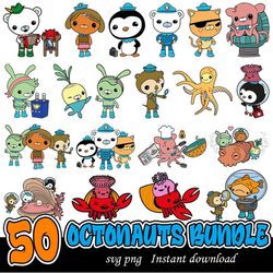 octonauts svg, octonauts bundle svg, png, dxf, svg files for cricut, movie svg, clipart