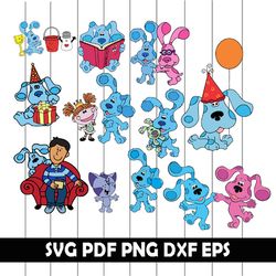 big svg bundle, digital download, blues clues svg, blues clues png, blues clues clipart, blues clues cricut