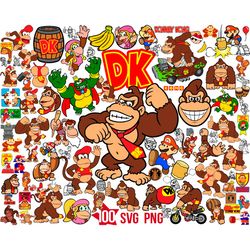 donkey kong svg bundle, donkey kong mario bros svg bundle, file svg png