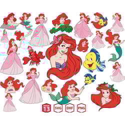 disney little mermaid svg png, ariel svg, little mermaid svg png